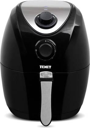 Texet AF-611 with 7 Menus and Timer & Temperature Control, Nonstick 3.2L Dual-Rack Fry Basket with Stainless Steel Finish, 1400W, Auto Shut-off Air Fryer  (3.2 L)