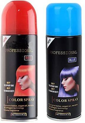GLAMLER Men And Women Temporary Hair Color Spray (Red, Blue Color) (Pack of 2). , Red, Blue - Price in India, Buy GLAMLER Men And Women Temporary Hair Color Spray (Red, Blue GLAMLER Men And Women Temporary Hair Color Spray (Red, Blue Color) (Pack of 2). , Red, Blue - Price in India, Buy GLAMLER Men And Women Temporary Hair Color Spray (Red, Blue