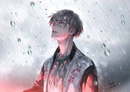 Anime Original Boy Rain Matte Finish Poster Paper Print - Animation &  Cartoons posters in India - Buy art, film, design, movie, music, nature and  educational paintings/wallpapers at 
