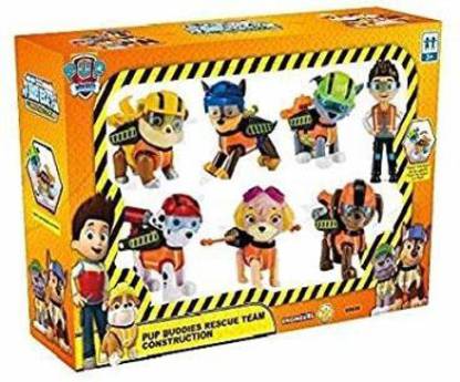 PEZYOX Pup Buddies Rescue Team Construction Toy Set Power Petrol Heros  Action Figure Toy Pack Pup & Badge, Ryder Everest, Team Mission Toy Pretend  Play Set for Kids - Pup Buddies Rescue