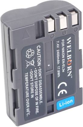 WELBORN EN-EL3 Rechargeable Pack compatible with Nikon DSLR D300,D300s,D100, D50,D40,D70,D700,D70s,D80,D90,D200 Battery - WELBORN : Flipkart.com