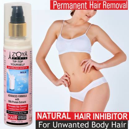 ZOYA PARIS New Advance Technology- Permanent & Natural Stop Hair Growth  Inhibitor/Retarder. Cream Lotion for