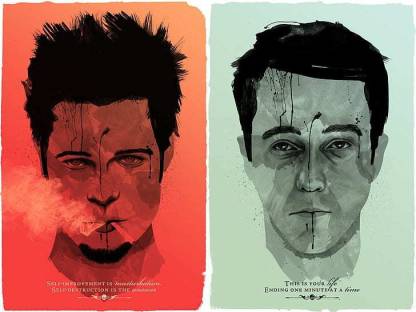 Movies Brad Pitt Tyler Durden Fight Club Matte Finish Poster Paper Print -  Animation & Cartoons posters in India - Buy art, film, design, movie,  music, nature and educational paintings/wallpapers at 