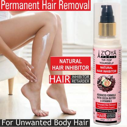 ZOYA PARIS Natural and Permanent Hair Inhibitor Cream Lotion for Reduction of Unwanted Body and Facial ZOYA PARIS Natural and Permanent Hair Inhibitor Cream Lotion for Reduction of Unwanted Body and Facial