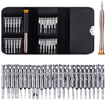 MacBook,PC,Laptop,Apple Watch,Switch PlayStation,Watch iPad,Android Mini Screwdriver Set,24 in 1 Precision Small Screwdriver Kit Magnetic Electronics Repair Tool with Aluminum Box for iPhone Xbox 