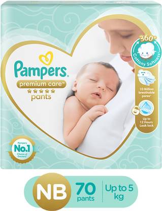 Pampers Premium Pants Cotton Like Soft Diapers With Wetness Indicator Xs Buy 70 Pampers Pant Diapers Flipkart Com