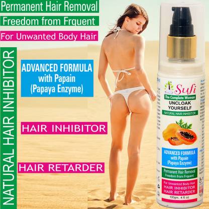 sufi New Permanent & Natural Stop Hair Growth Inhibitor Cream Lotion for Reduction of Unwanted Body sufi New Permanent & Natural Stop Hair Growth Inhibitor Cream Lotion for Reduction of Unwanted Body
