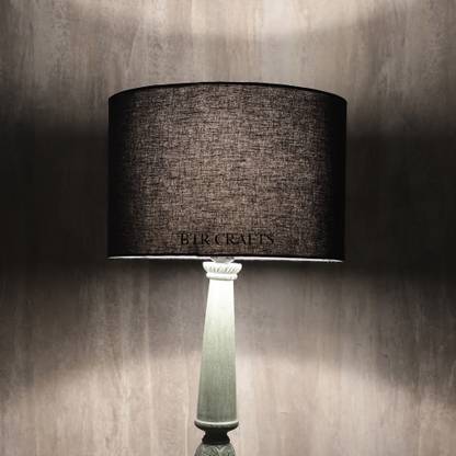 Btr Crafts 12 Inches Pack Of 2 Drum Black Lamp Shade Table Lamps In India Drum Black Lamp Shade Table Lamps, 12 Inch Black Drum Lamp Shade