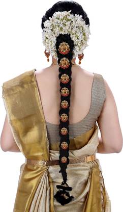 krelin Southern Bling Heavily Temple Hair Jewellery Choti Jadai Billai Indian Hair pin, Hair Decoration Hair Brooch with Hook Wedding Bridal Jewellery for Women-9 Pieces(jada-10)) Hair Accessory Set Price in India - krelin Southern Bling Heavily Temple Hair Jewellery Choti Jadai Billai Indian Hair pin, Hair Decoration Hair Brooch with Hook Wedding Bridal Jewellery for Women-9 Pieces(jada-10)) Hair Accessory Set Price in India -