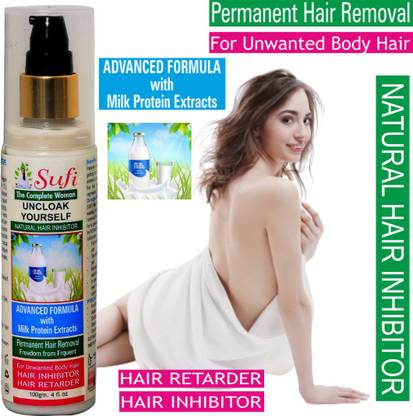 SUFI THE COMPLETE WOMAN Natura & Permanent Hair Inhibitor Cream Lotion for Reduction of Unwanted Body SUFI THE COMPLETE WOMAN Natura & Permanent Hair Inhibitor Cream Lotion for Reduction of Unwanted Body