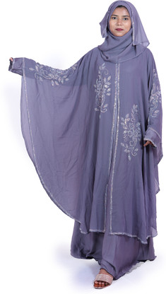 Z R Burqua Jacket Style Abaya Cotton 
