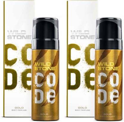 Wild Stone GOLD Body Spray Deodorant Spray – For Men  (240 ml, Pack of 2)