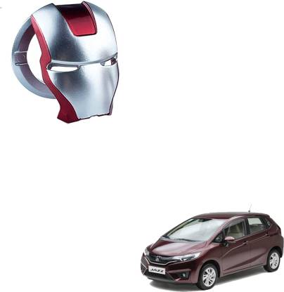 SEMAPHORE Iron Man Silver Red Car Engine Start Stop Switch Lambo Style Push Sticky Cover Button Car Interior For Honda Jazz Engine Start/Stop Button