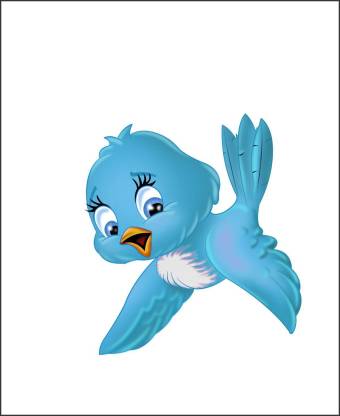 KUKU WALL STICKER 40 cm Beautiful Twiter Bird Cartoon -A multicolor wall  decal Self Adhesive Sticker Price in India - Buy KUKU WALL STICKER 40 cm  Beautiful Twiter Bird Cartoon -A multicolor