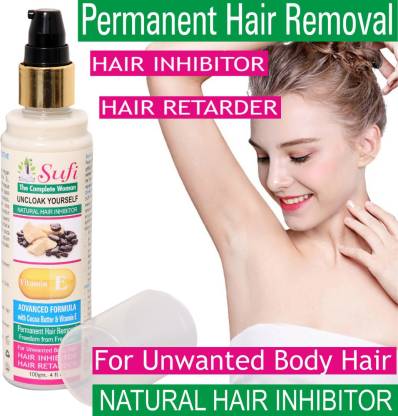 sufi Natural and Permanent Hair Inhibitor Cream Lotion for Reduction of  Unwanted Body and Facial Hair