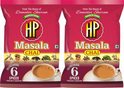 Damodar Shivram and Company HP Masala Chai, 250 Grams (Pack of 2) Masala Tea Pouch