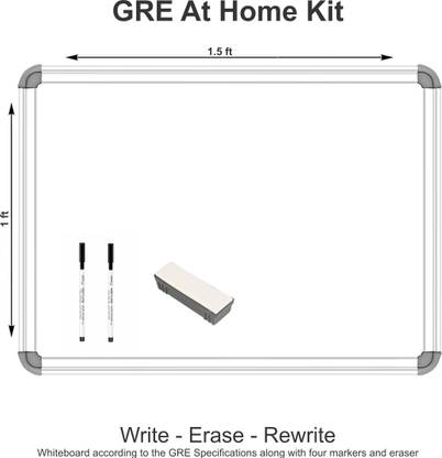 gre at home test whiteboard