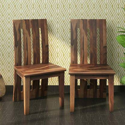 Natural Teak Solid Wood Dining Chair, Solid Oak Dining Chairs Set Of 6