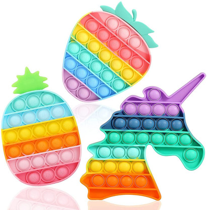 Hiputi Rainbow pop it, Push pop Bubble 