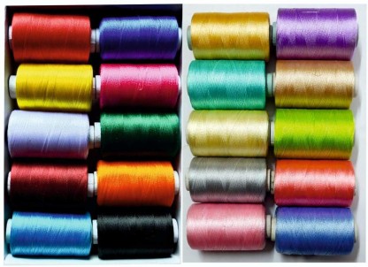 Embroiderymaterial Art Silk Threads for Craft 2 Rolls, Baby Pink Color Embroidery and Jewelry Making 