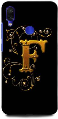Orbiqe Back Cover For Redmi Y3 M1810f6i F F Letter F Alphabet Design Orbiqe Flipkart Com