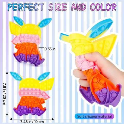 Desire Enterprise Pikachoo Rainbow Push Pop It Bubble Fidget Toy Pop It Stress Relief And Anti