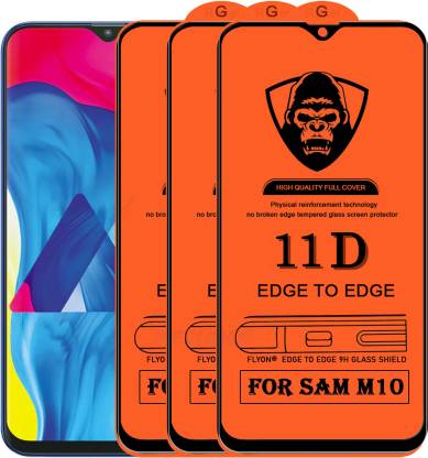 Flyon Edge To Edge Tempered Glass for Samsung Galaxy M10