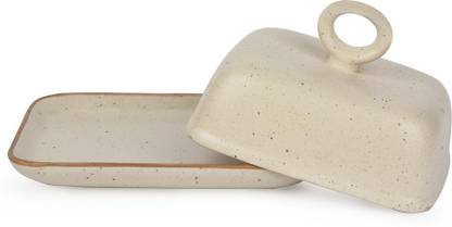 Style My Way Handcrafted Ceramic Butter Pot With Lid Off White Brown Butter Serving Dish Butter Dish Serving Set Price In India Buy Style My Way Handcrafted Ceramic Butter Pot With