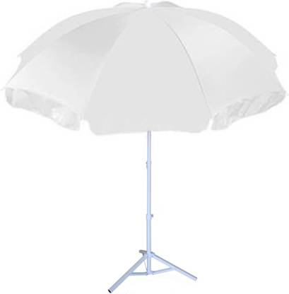 Rainpopson Garden Umbrella With Stand 36in 6ft Big Size Outdoor White Color Rainpopson Garden Umbrella With Stand, Big Size Umbrella For Garden