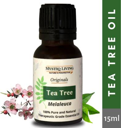 Mystiq Living Tea Tree Oil (Australian), 100% & Pure, For Acne, Pimples, Scars, Skin, Face, Hair care & Dandruff - Price in India, Buy Mystiq Living Tea Tree Oil (Australian), 100%
