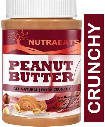 NutraEats Nutrition All Natural Peanut Butter (Crunchy) Advanced(52) 480 g