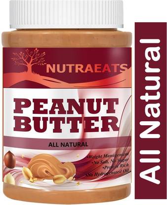 NutraEats Nutrition 100% All Natural Peanut Butter Premium(54) 480 g