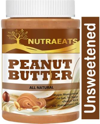 NutraEats Nutrition 100% All Natural Peanut Butter (Crunchy), 907g (Unsweetened, Non-GMO, Gluten Free, Vegan) Advanced(58) 480 g