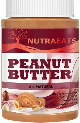 NutraEats Nutrition 100% Pure Peanut Butter Non-GMO Pro Peanuts No Added Sugar (141) 1 kg