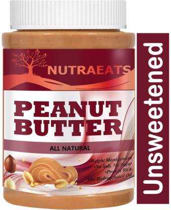 NutraEats Nutrition 100% Pure Peanut Butter Non-GMO Advanced Peanuts No Added Sugar Advanced(129) 1 kg