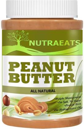 NutraEats Nutrition 100% Pure Peanut Butter | Natural Premium(116) 450 g