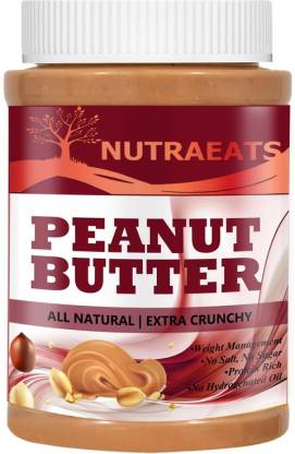 NutraEats Nutrition All Natural Peanut Butter (Crunchy) Ultra(136) 1 kg