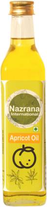Nazrana International Apricot Oil Undiluted Pure Natural For Face Skin Hair Apricot Oil Glass Bottle