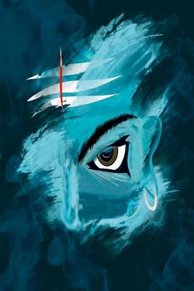 Lord Shiva Poster | Mahadev Mordern Art Third Eye of Shiva Painting Wall Poster (Blue,12x18 inches, Paper) Paper Print - Religious posters in India - Buy art, film, design, movie, music, nature Lord Shiva Poster | Mahadev Mordern Art Third Eye of Shiva Painting Wall Poster (Blue,12x18 inches, Paper) Paper Print - Religious posters in India - Buy art, film, design, movie, music, nature