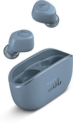 JBL Wave 100TWS Bluetooth Headset  (Blue, True Wireless)