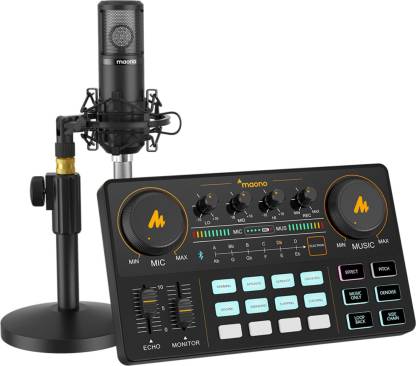 MAONO AU-AM200-S4 Podcast Production Studio with Audio Interface, DJ ...