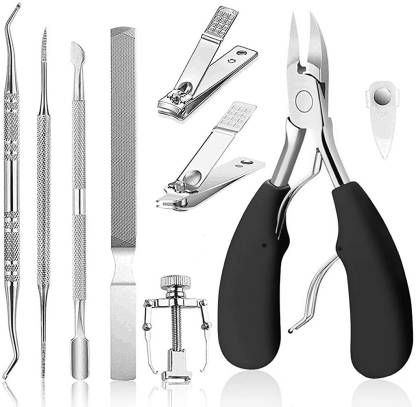 maycreate Ingrown Toenail Clippers for Ingrown or Thick Toenails, 9PCS  Stainless Steel Toe Nail Clipper for Men & Seniors, Professional Pedicure  Clippers Kit with Nail File - Price in India, Buy maycreate