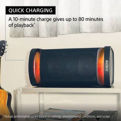 SONY SRS-XP500 with IPX4 Splashproof Protection, 20hrs Battery Portable Wireless Bluetooth Party Speaker