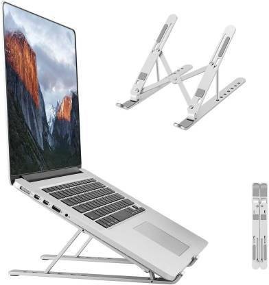 and More Laptops White Dell Lenovo Portable Laptop Desk Stand Foldable Adjustable Height Portable Laptop Stands for MacBook Pro Air Notebook 
