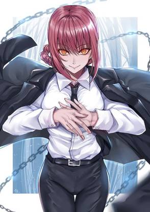Chainsaw Man Makima Chainsaw Man Hd Matte Finish Poster N-186 Paper