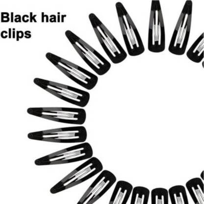 Sharum Crafts Black Metal Snap Hair Clips No Slip Hair Barrettes Long Hair Side Clip for Girls Women Hair Accessories Set of 6 Pair Hair Pin (Black) Hair Pin Price in India - Sharum Crafts Black Metal Snap Hair Clips No Slip Hair Barrettes Long Hair Side Clip for Girls Women Hair Accessories Set of 6 Pair Hair Pin (Black) Hair Pin Price in India -