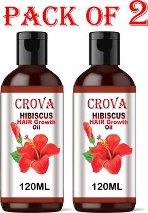 CROVA Hibiscus Hair Growth Oil With Blend Of Essential Oils For Promotes Hair Growth | Natural CROVA Hibiscus Hair Growth Oil With Blend Of Essential Oils For Promotes Hair Growth | Natural