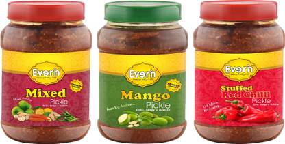 Everin Homemade Achar Mixed Mango Red Chilli Pickle Price In India Buy Everin Homemade Achar Mixed Mango Red Chilli Pickle Online At Flipkart Com