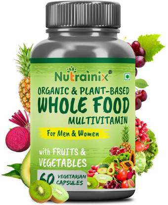 Nutrainix Organic Whole Food Multivitamin | For Overall ...