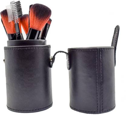 leather paint brush holder